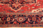 Border of Large Antique Persian Heriz Rug Border of Large Antique Persian Heriz Rug 74045 by Nazmiyal Rugs