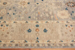 Border of Modern Central Asian Oushak Rug Border of Modern Central Asian Oushak Rug 12347 by Nazmiyal Rugs