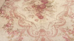 Center Detail of Antique French Aubusson Rug Center Detail of Antique French Aubusson Rug 43646 by Nazmiyal Rugs
