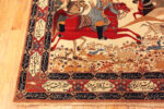 Corner of Antique Persian Kashan Rug Corner of Antique Persian Kashan Rug 74106 by Nazmiyal Rugs