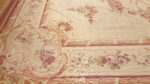Corner Detail of Antique French Aubusson Rug Corner Detail of Antique French Aubusson Rug 43646 by Nazmiyal Rugs