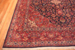 Corner of Large Antique Persian Kashan Rug Corner of Large Antique Persian Kashan Rug 95125 by Nazmiyal Rugs