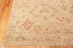 Corner of Modern Central Asian Abstract Rug Corner of Modern Central Asian Abstract Rug 12385 by Nazmiyal Rugs