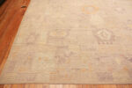 Corner of Modern Central Asian Geometric Abstract Rug Corner of Modern Central Asian Geometric Abstract Rug 12365 by Nazmiyal Rugs