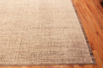 Corner of Modern Central Asian Minimalist Neutral Rug Corner of Modern Central Asian Minimalist Neutral Rug 12397 by Nazmiyal Rugs