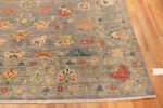 Corner of Modern Central Asian Oushak Rug 12428 by Nazmiyal Rugs