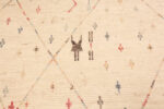 Detail of Modern Central Asian Primitive Geometric Rug Detail of Modern Central Asian Primitive Geometric Rug 12396 by Nazmiyal Rugs