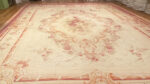 Floor View of Antique French Aubusson Rug Floor View of Antique French Aubusson Rug 43646 by Nazmiyal Rugs