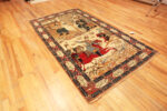 Floor View of Antique Persian Kashan Rug Floor View of Antique Persian Kashan Rug 74106 by Nazmiyal Rugs