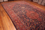 Floor View of Large Antique Persian Kashan Rug Floor View of Large Antique Persian Kashan Rug 95125 by Nazmiyal Rugs