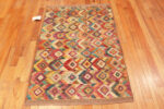 Floor View of Modern Central Asian Abstract Rug Floor View of Modern Central Asian Abstract Rug 12370 by Nazmiyal Rugs