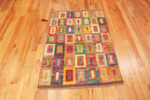 Floor View of Modern Central Asian Abstract Rug Floor View of Modern Central Asian Abstract Rug 12372 by Nazmiyal Rugs