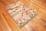 Floor View of Modern Central Asian Abstract Rug Floor View of Modern Central Asian Abstract Rug 12377 by Nazmiyal Rugs