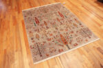 Floor View of Modern Central Asian Cypress Tree Rug 12432 by Nazmiyal Rugs