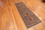 Floor View of Modern Central Asian Floral Runner Rug Floor View of Modern Central Asian Floral Runner Rug 12429 by Nazmiyal Rugs