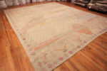 Floor View of Modern Central Asian Light Abstract Rug Floor View of Modern Central Asian Light Abstract Rug 12360 by Nazmiyal Rugs