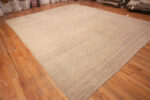 Floor View of Modern Central Asian Neutral Rug Floor View of Modern Central Asian Neutral Rug 12355 by Nazmiyal Rugs