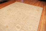 Floor View of Modern Central Asian Oushak Rug Floor View of Modern Central Asian Oushak Rug 12349 by Nazmiyal Rugs