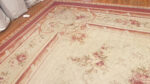 Floral Corner Feature of Antique French Aubusson Rug Floral Corner Feature of Antique French Aubusson Rug 43646 by Nazmiyal Rugs