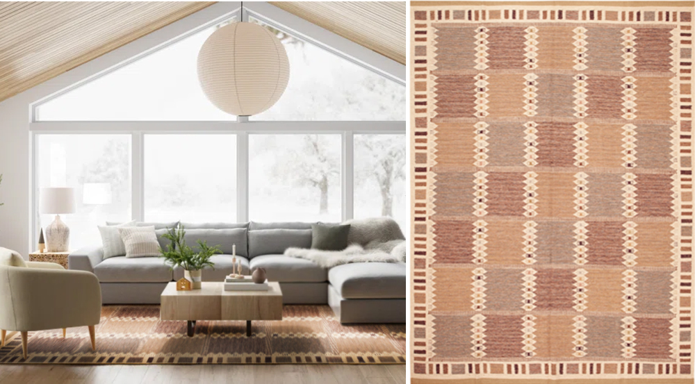 Hygge Interior with Swedish Inspired Kilim Rug #73778 by Nazmiyal Rugs