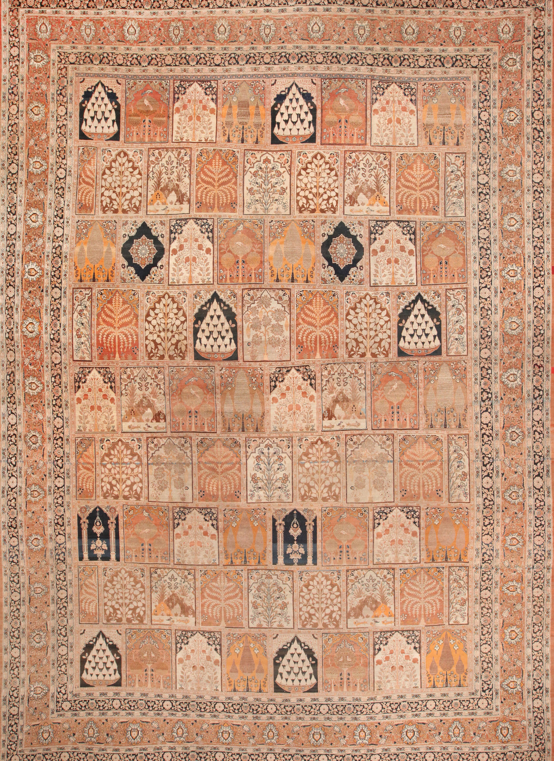 Large Antique Persian Haji Jalili Tabriz Rug 72070 Featured Nazmiyal Rugs