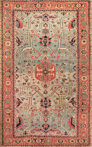 Large Antique Persian Serapi Rug 74050 by Nazmiyal Rugs