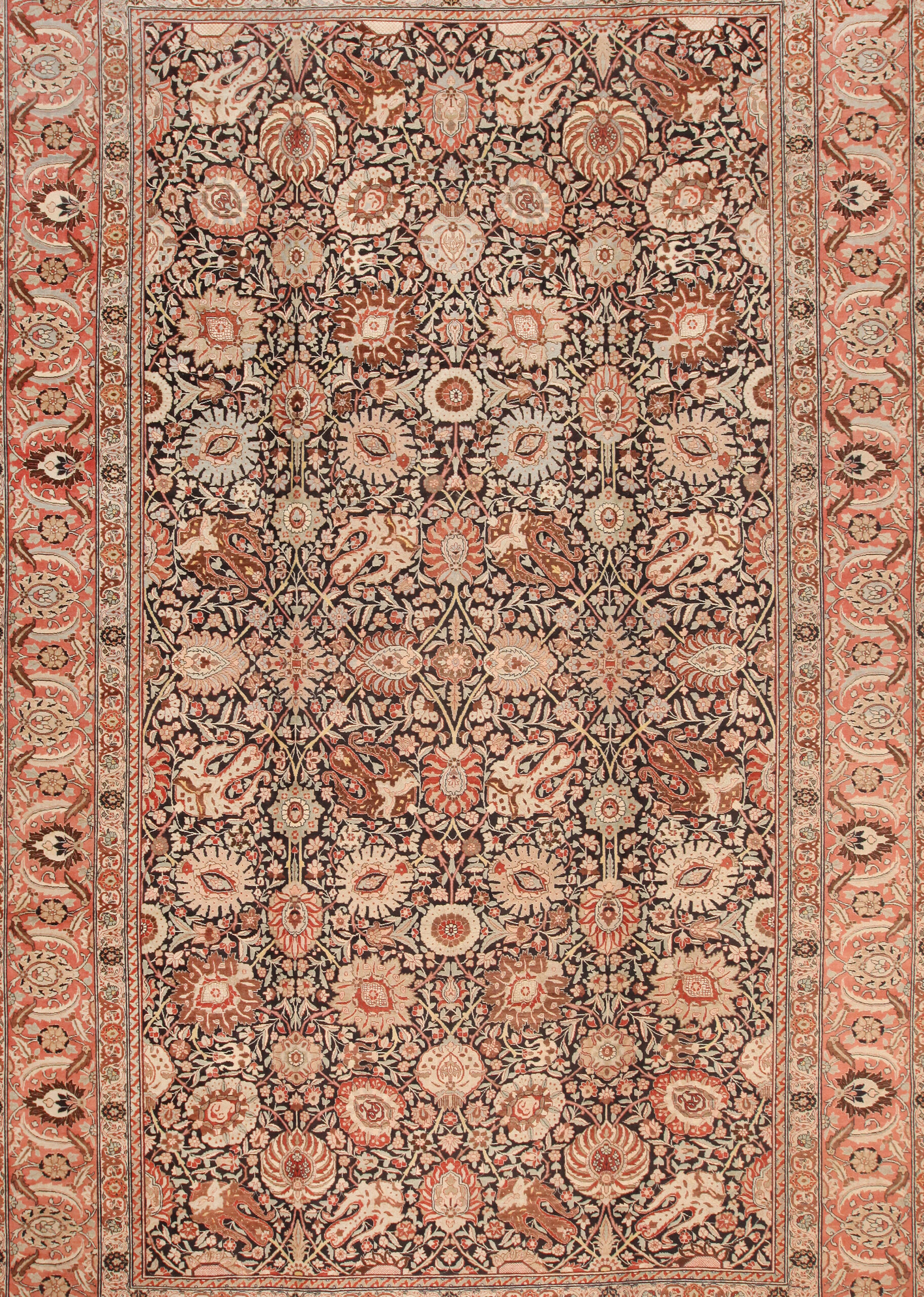 Large Antique Persian Tabriz Rug 71475 Featured by Nazmiyal Rugs