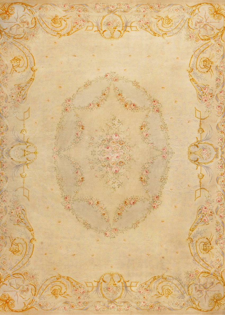 Large Antique French Savonnerie Rug 49848 Featured Nazmiyal Rugs