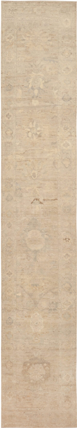 Large Modern Central Asian Oushak Style Runner Rug 12353 by Nazmiyal Rugs