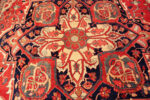 Medallion Detail on Large Antique Persian Heriz Rug Medallion Detail on Large Antique Persian Heriz Rug 74045 by Nazmiyal Rugs
