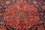 Medallion on Large Antique Persian Kashan Rug Medallion on Large Antique Persian Kashan Rug 95125 by Nazmiyal Rugs