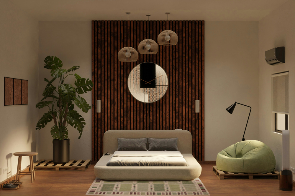 Minimalist Interior with Scandinavian Kilim by Nazmiyal Rugs