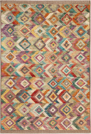 Modern Central Asian Abstract Rug 12370 by Nazmiyal Rugs
