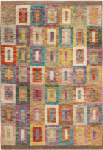 Modern Central Asian Abstract Rug Modern Central Asian Abstract Rug 12372 by Nazmiyal Rugs