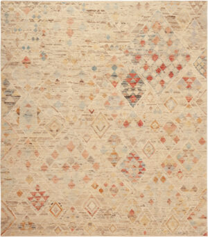 Modern Central Asian Abstract Rug 12385 by Nazmiyal Rugs
