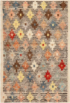 Modern Central Asian Abstract Rug 12403 by Nazmiyal Rugs