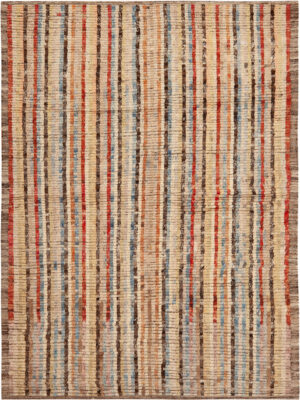Modern Central Asian Abstract Rug 12409 by Nazmiyal Rugs