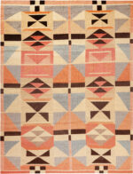 Modern Central Asian Swedish Style Kilim Rug Modern Central Asian Swedish Style Kilim Rug 74071 by Nazmiyal Rugs