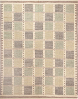 Modern Central Asian Swedish Style Kilim Rug 74072 by Nazmiyal Rugs