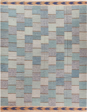 Modern Central Asian Swedish Style Kilim Rug 74073 by Nazmiyal Rugs