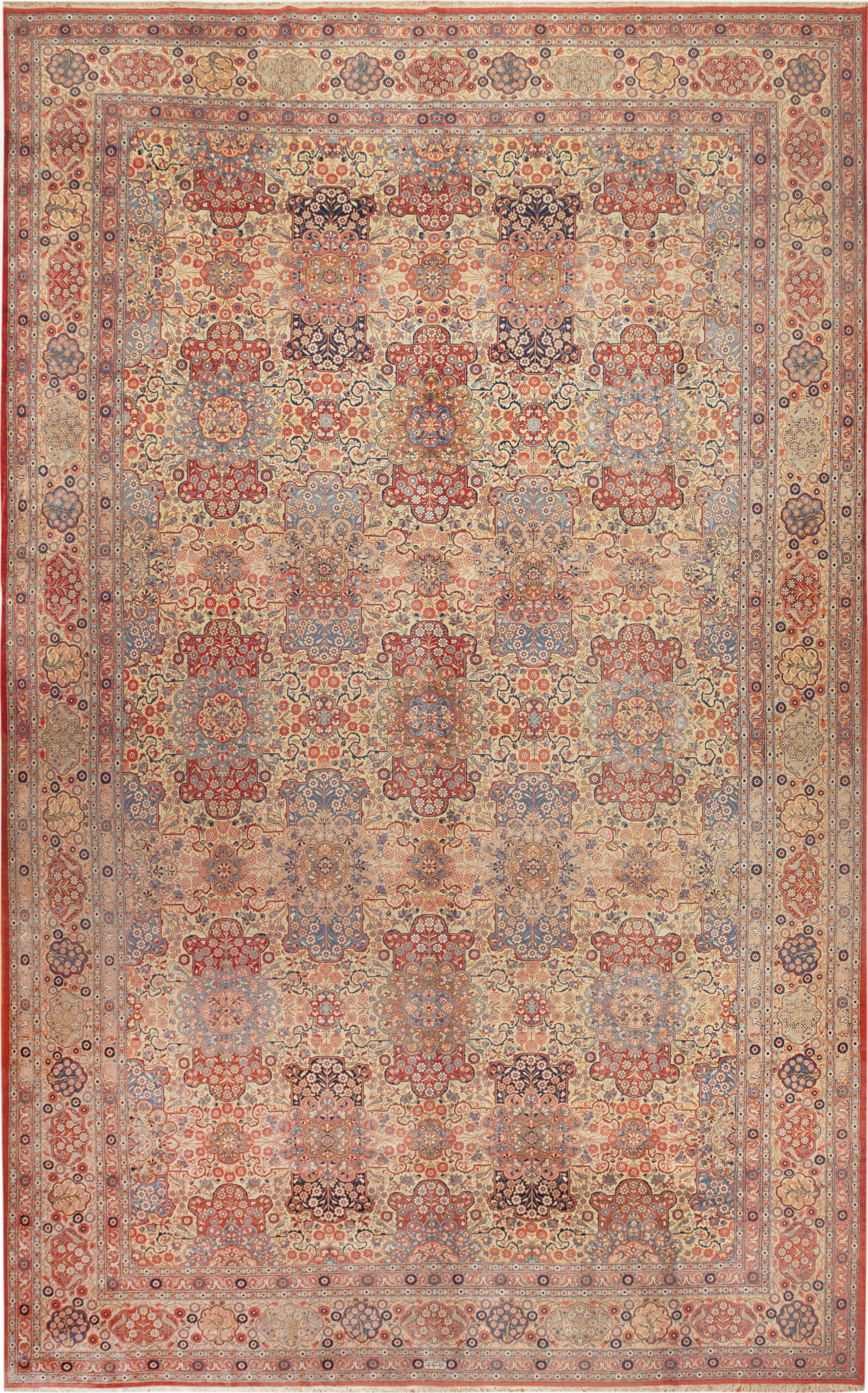 Oversized Antique Persian Kashan Rug #95121 Featured by Nazmiyal Rugs