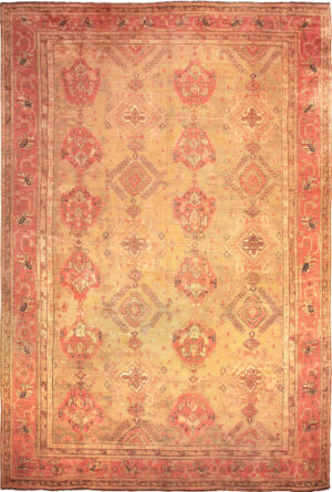 Oversized Antique Turkish Oushak Rug 50199 by Nazmiyal Rugs