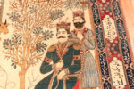 Royal Figures on Antique Persian Kashan Rug Royal Figures on Antique Persian Kashan Rug 74106 by Nazmiyal Rugs