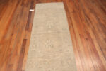 Top of Large Modern Central Asian Oushak Style Runner Rug Top of Large Modern Central Asian Oushak Style Runner Rug 12353 by Nazmiyal Rugs
