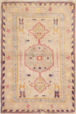Vintage Indian Agra Cotton Rug 74110 by Nazmiyal Rugs