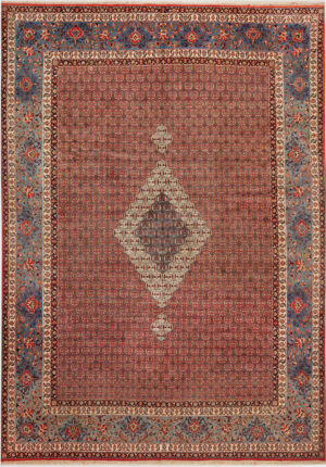 Vintage Persian Silk and Wool Isfahan Rug 95118 by Nazmiyal Rugs