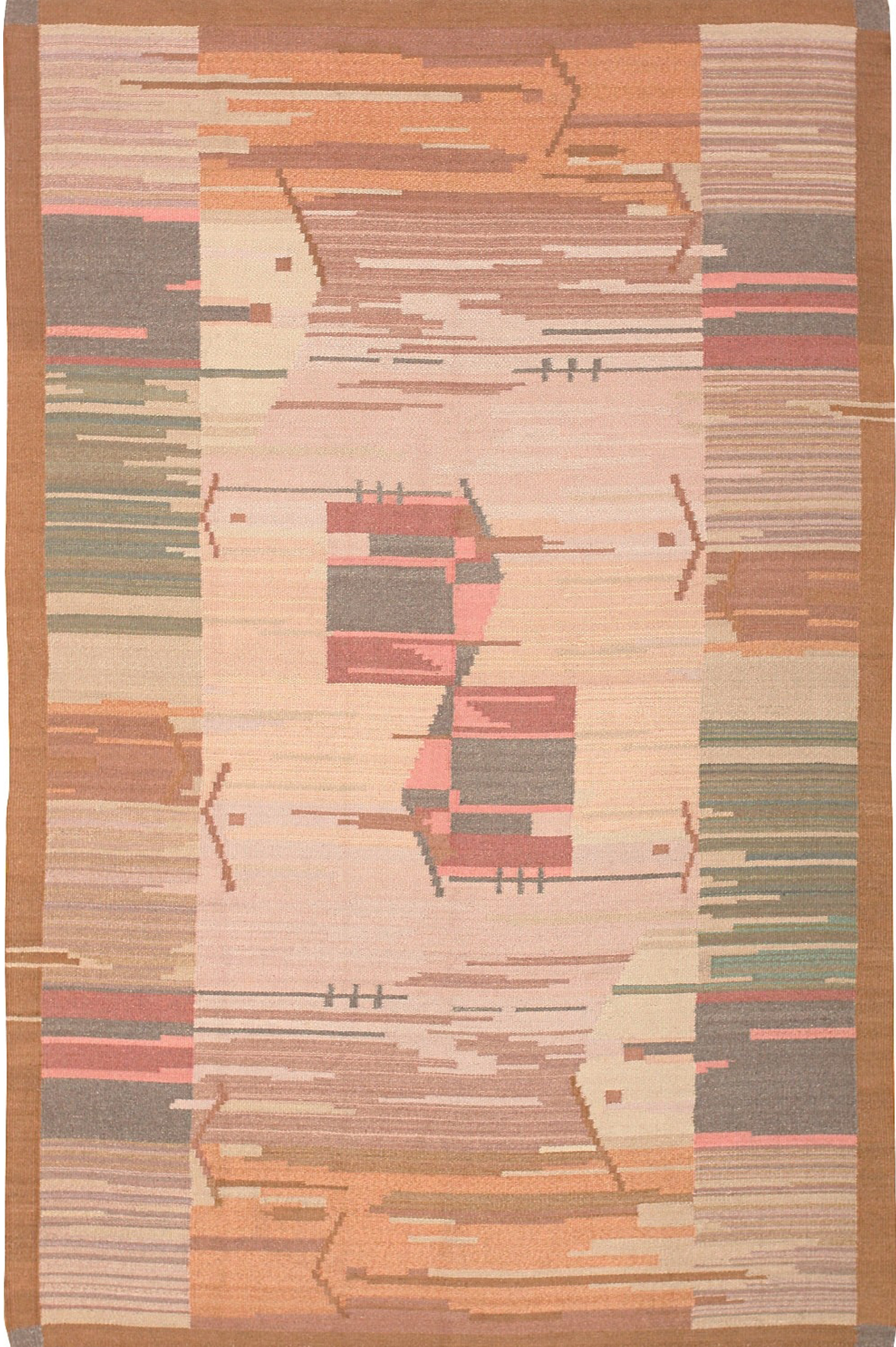 Vintage Scandinavian Swedish Rug Featured 47029 by Nazmiyal Antique Rugs
