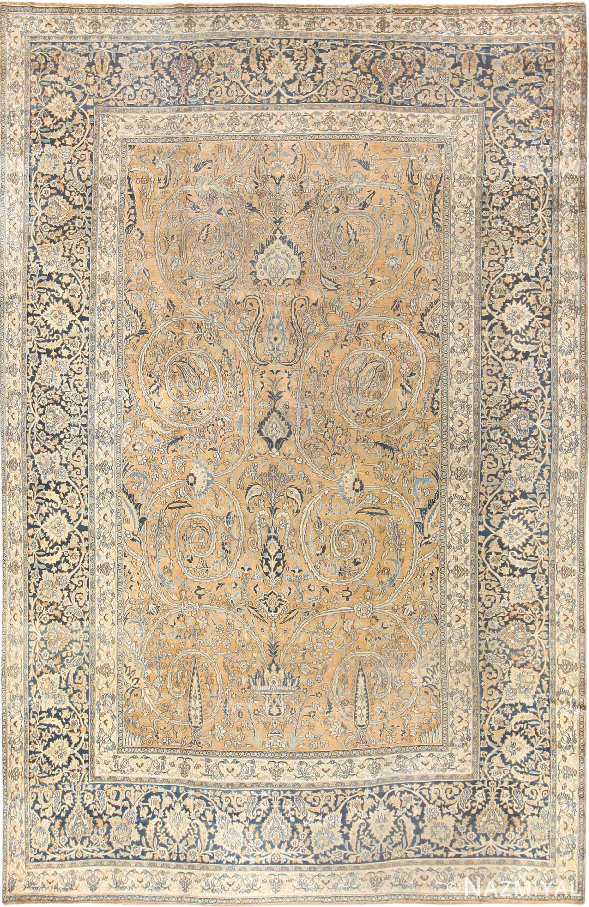 Antique Persian Khorassan Carpet 50057 by Nazmiyal Rugs