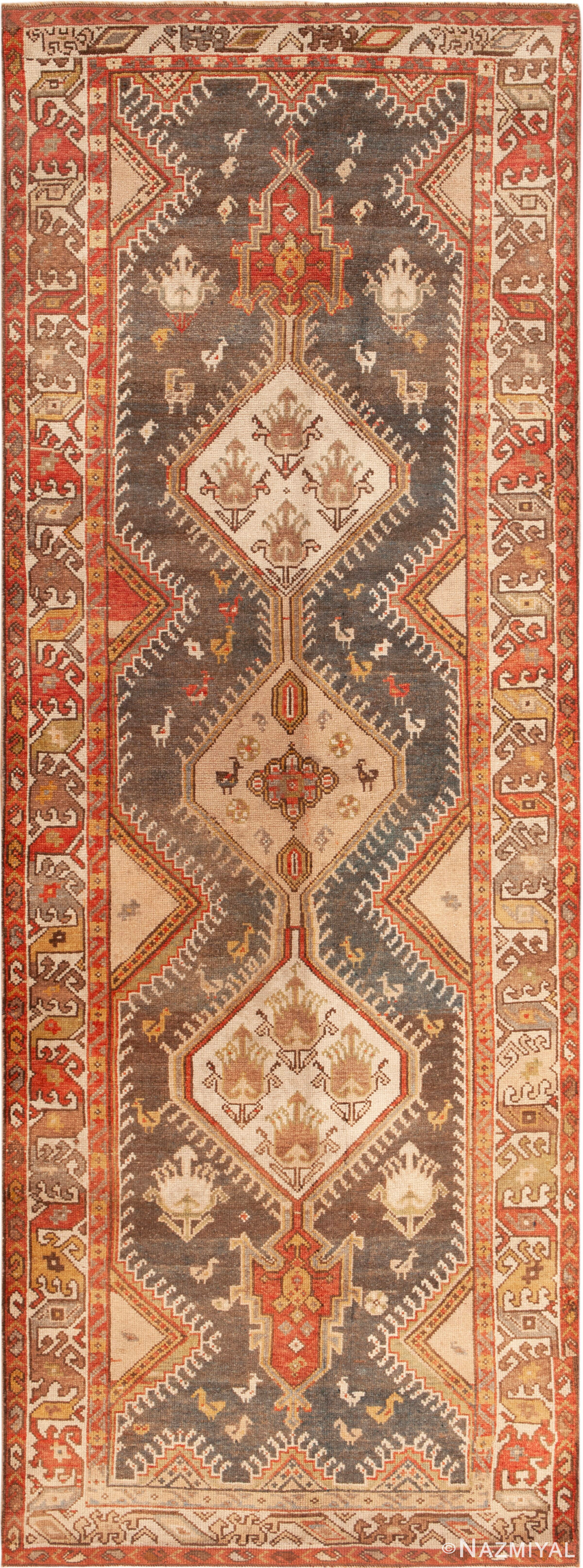 Antique Persian Kurdish Runner Rug 73270 by Nazmiyal Rugs