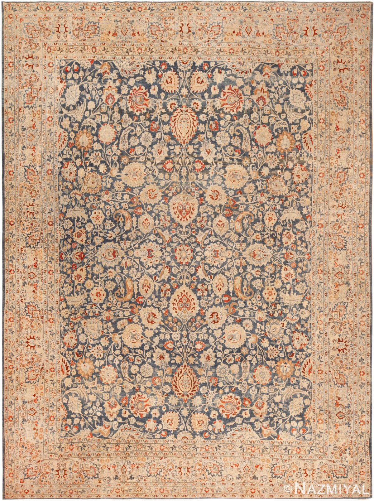 Large Antique Persian Khorassan Rug 74095 by Nazmiyal Rugs